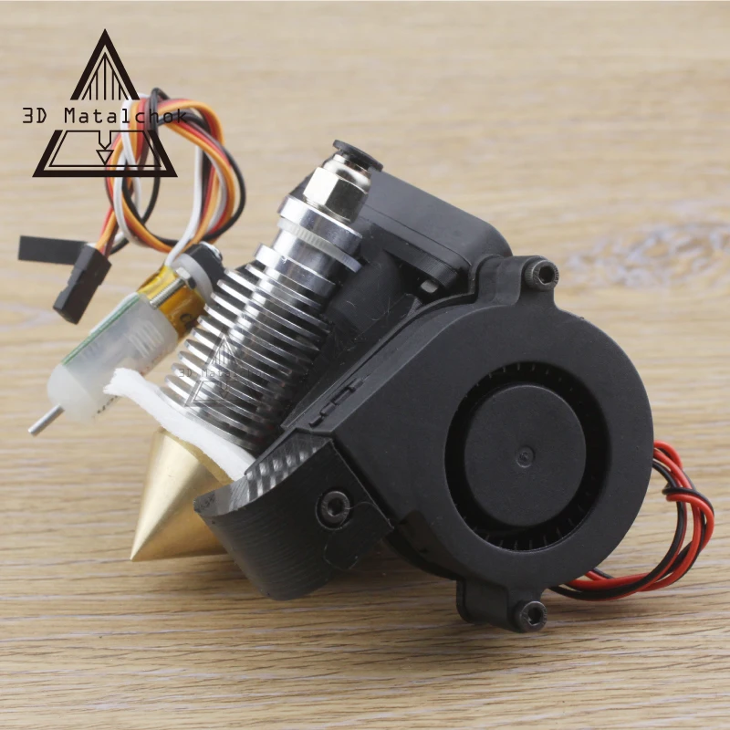 Алмазный экструдер для 3D принтера Hotend V6 радиатор 3 в 1 латунная многоцветная