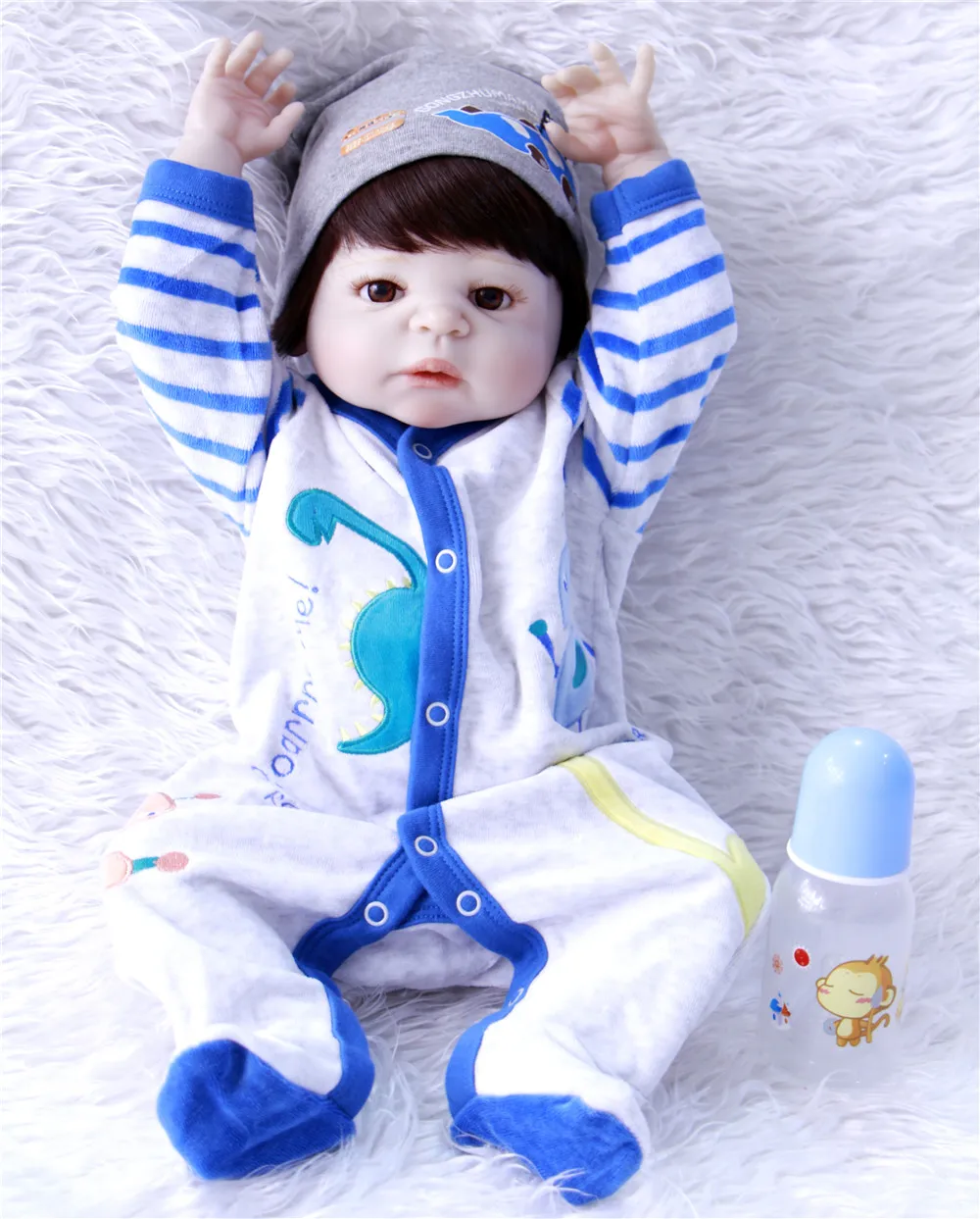 Кукла реборн силиконовая 55 см для детей|reborn full body|silicone rebornfull body silicone reborns |