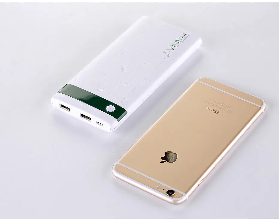 Ёмкость) FERISING ультратонкий запасные аккумуляторы для телефонов 10000 мАч Dual USB внешний Pover полимерный китайская аккумуляторная батарея быстро зарядное устройство