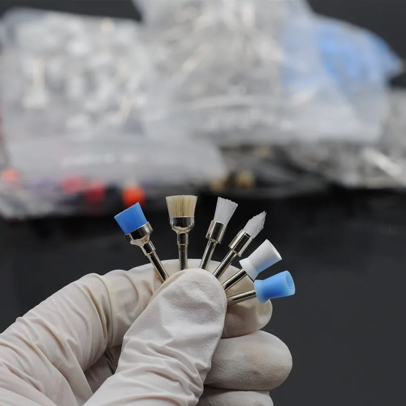 Стоматология в ассортименте Полировочная щетка колесо защелка чаша тип