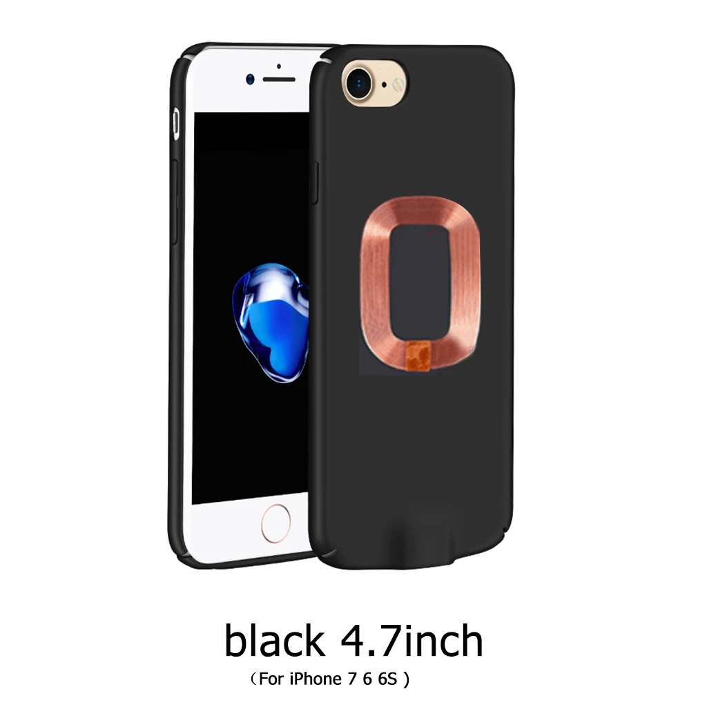 Чехол для мобильного телефона 4,7/5,5 дюйма для IPhone 7 6 S 6 Plus с беспроводным зарядным устройством, приемником, адаптером для беспроводного зарядного устройства Qi