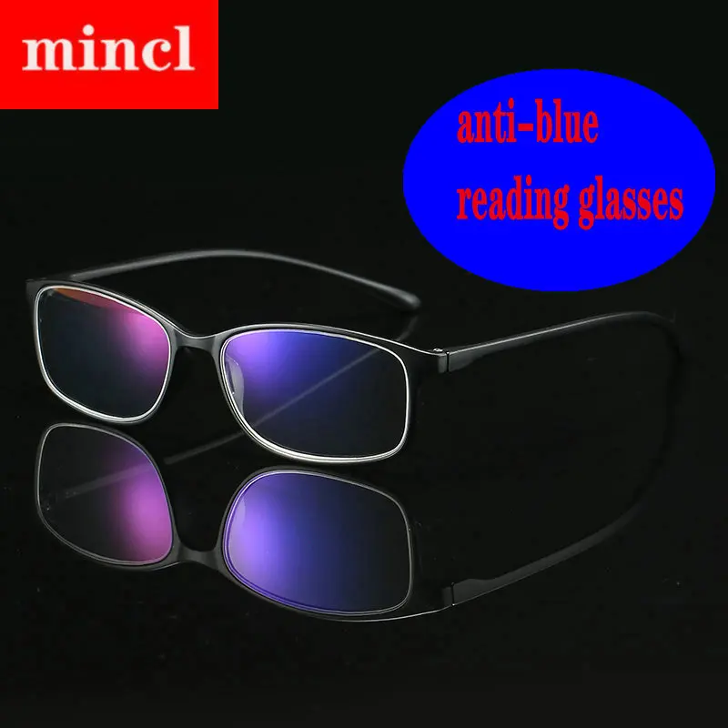 Квадратные очки TR90 анти синий светильник для чтения прозрачные линзы