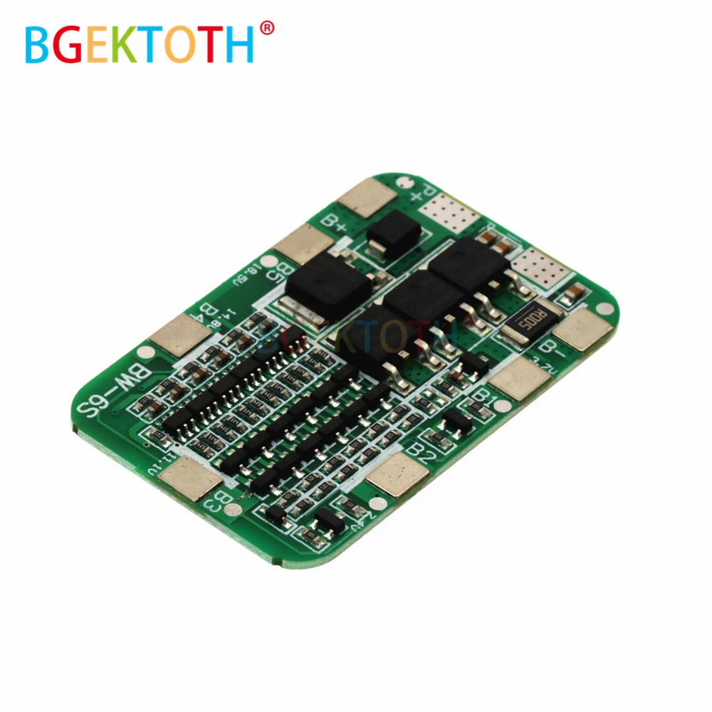 6S 15A 24V PCB плата защиты BMS для 6 модулей литий ионных и литиевых батарей 18650|Детали