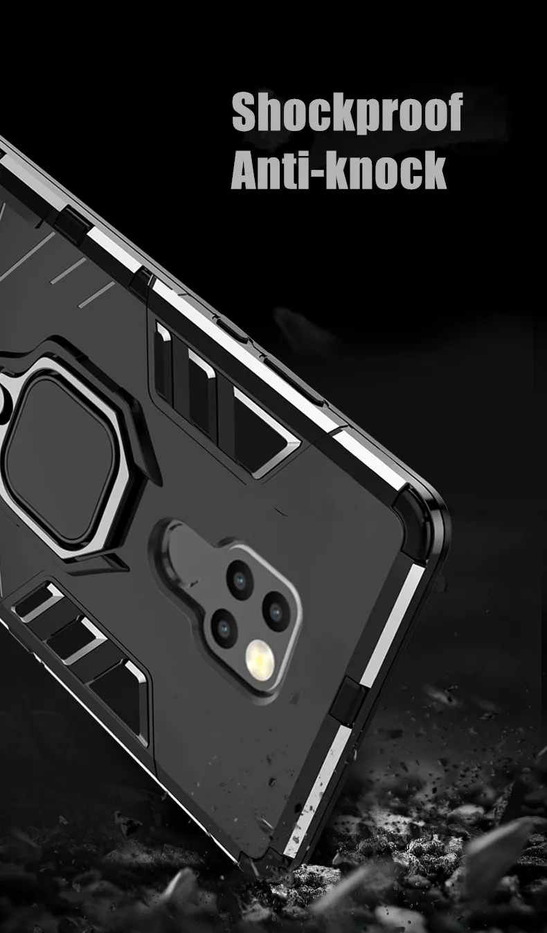 Защитный чехол для huawei mate 20, Гибридный Жесткий ПК, ТПУ, Силиконовый противоударный защитный чехол для huawei mate 20x 20lite 20pro 30 10 9, чехол
