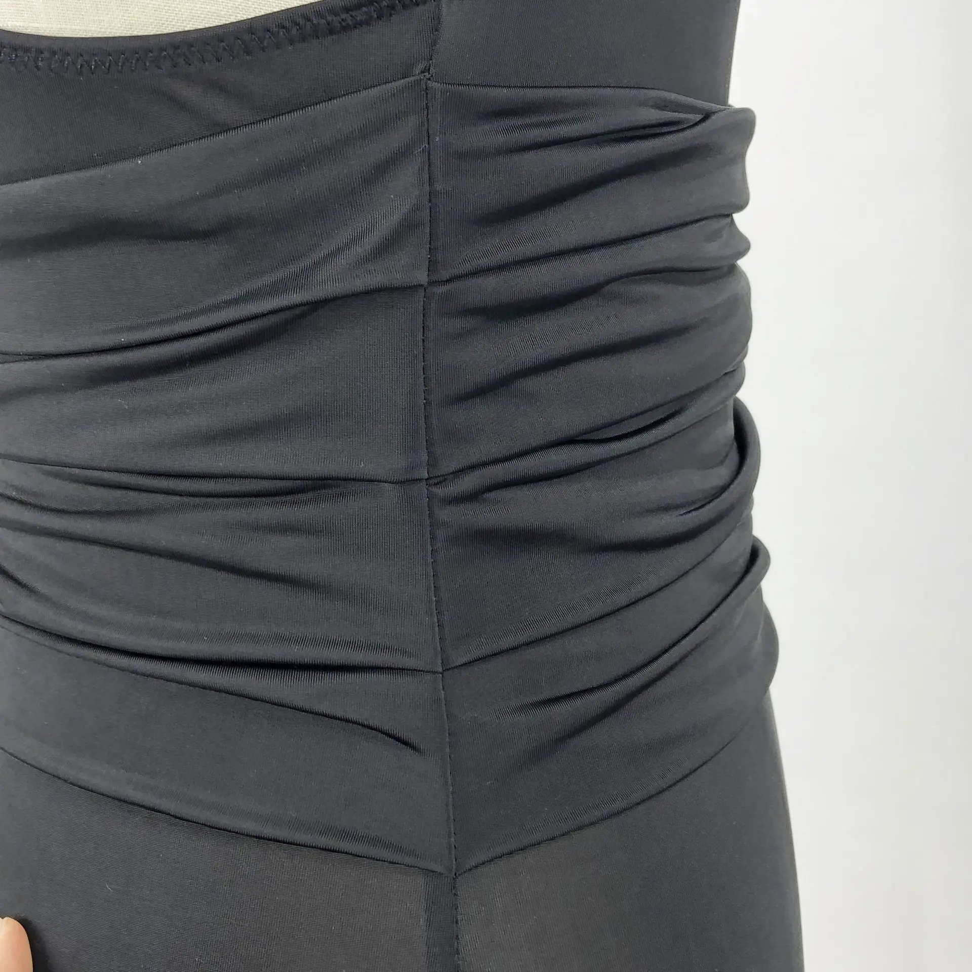 Горячая Новинка Черный Цельный купальник с открытой спиной купальный костюм