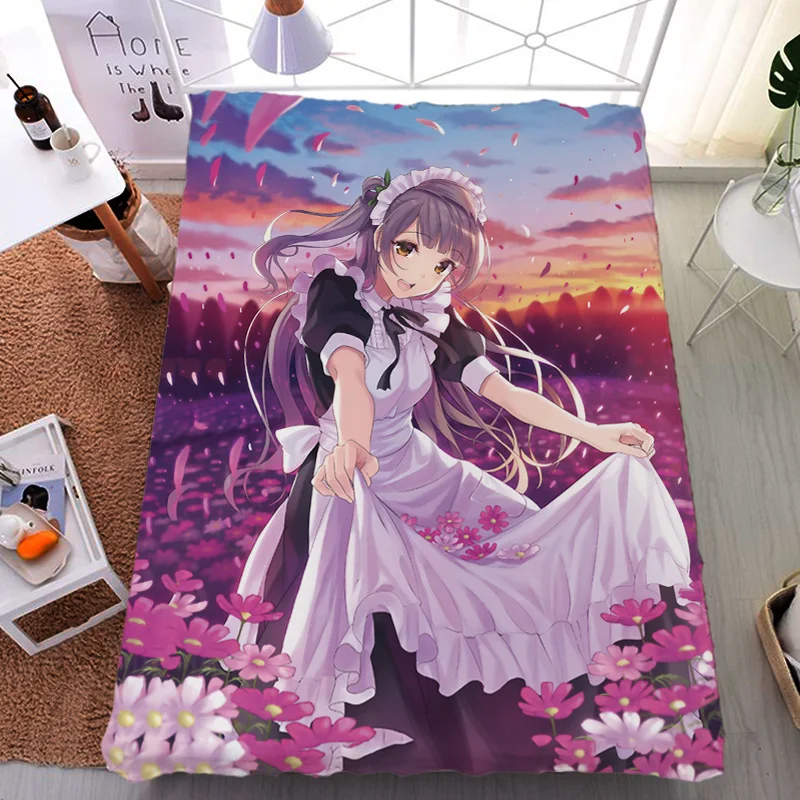 3 Августа обновление аниме Лав Лив! Minami Kotori& Уми Сонода& Маки нисикино кровать лист молоко и одеяло летнее одеяло 150x200 см - Цвет: 3