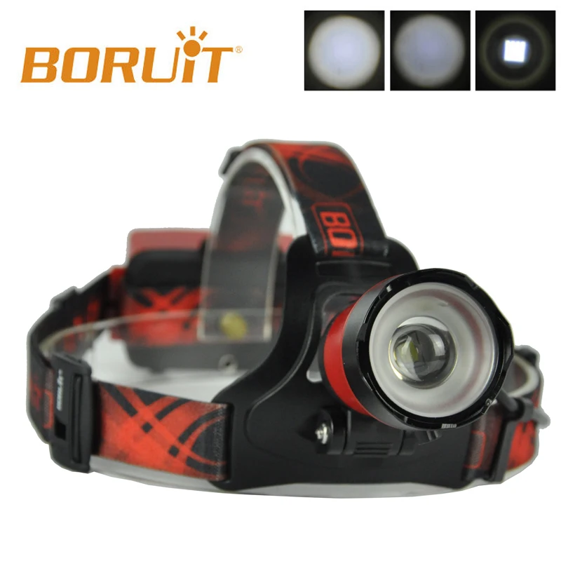 Boruit B13 светодиодный налобный фонарь перезаряжаемый масштабируемый