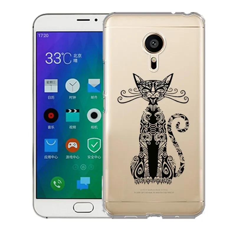 QMSWEI TPU Soft Phone Case For Meilan MX6 pro6 u10 u20 E2 m3 M5 M5s metal note3 Clear Elephant Cat Deer Back Cover Free shipping |