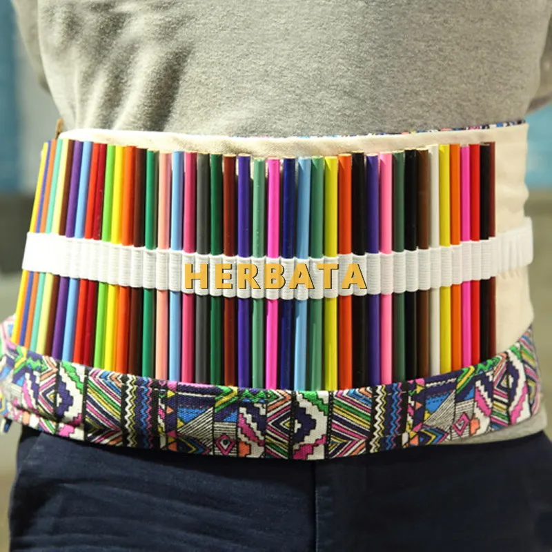 Пенал тканевый для карандашей с 36/48/72 отверстиями 1955|pencil box school|pencil casematerial escolar |