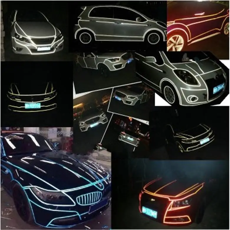 Автомобильная клейкая лента 300 см x 2 0 светоотражающая декоративная наклейка |