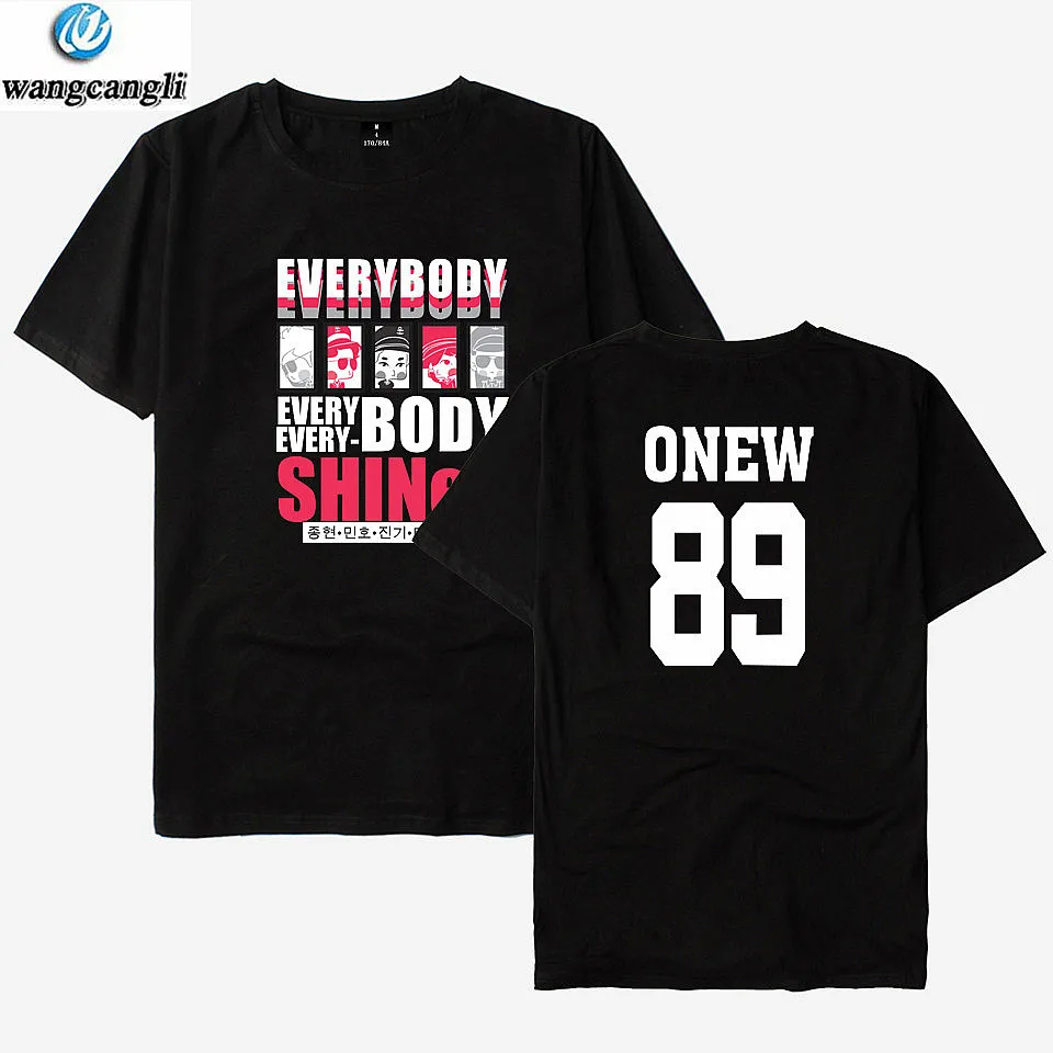 SHINEE team the first stage concert printed t shirt streetwear short sleeve t-shirt unisex harajuku tshirt tops kpop clothes