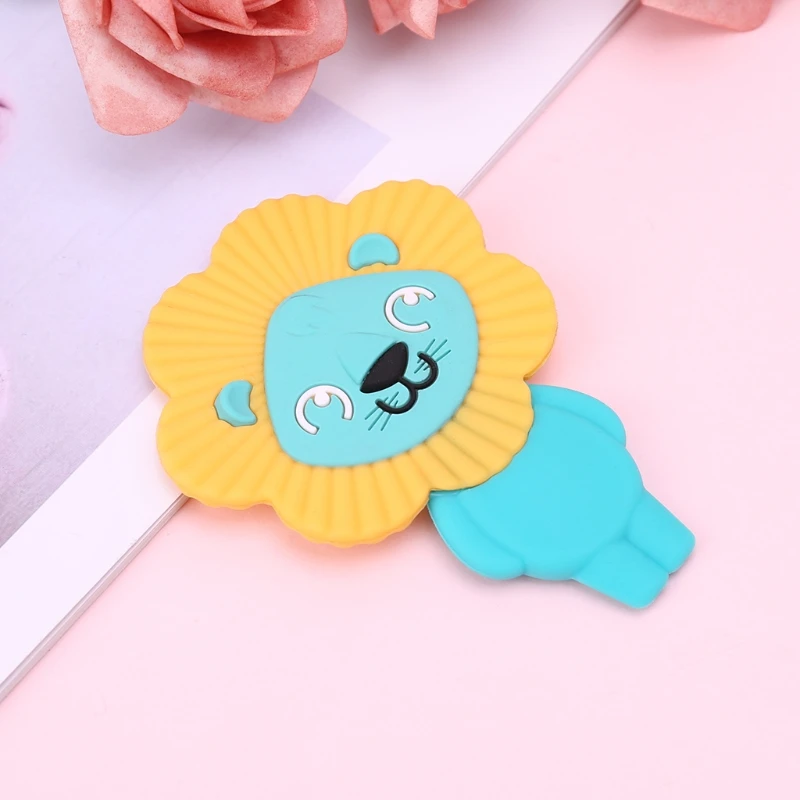 Детский Прорезыватель милый Лев игрушки уход новорожденный силикон для жевания