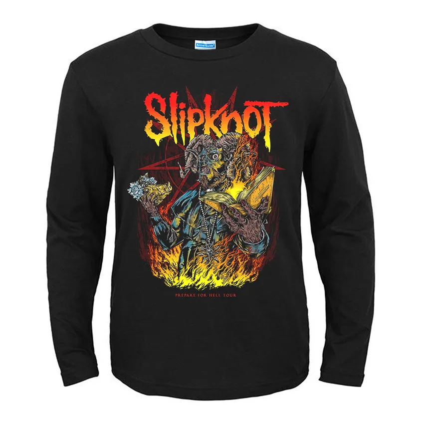 31 конструкции Америке группы Slipknot рок черный футболка бренд полный рубашка с длинным рукавом тяжелых металлов хлопка camiseta панк-рокер уличная