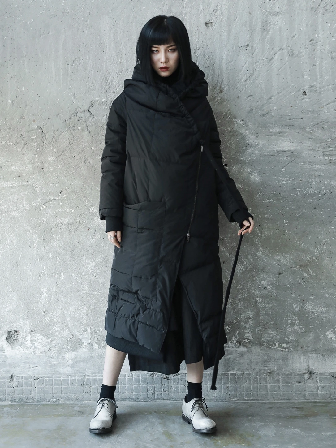 Z-ZOUX Woman Coat Hooded Black Irregular Womens Down Jackets Loose Large Size Long Women Winter 2018 New Fashion Casual | Женская одежда
