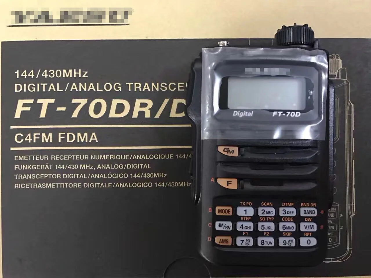 Для оригинального Yaesu FT-70D Walkie Talkie C4FM/FM двухдиапазонный цифровой портативный двухсторонний радиоприемопередатчик