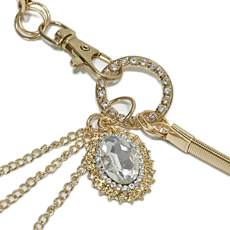 Мода горный хрусталь пояса девушки талии металлической цепочкой ремни на талию