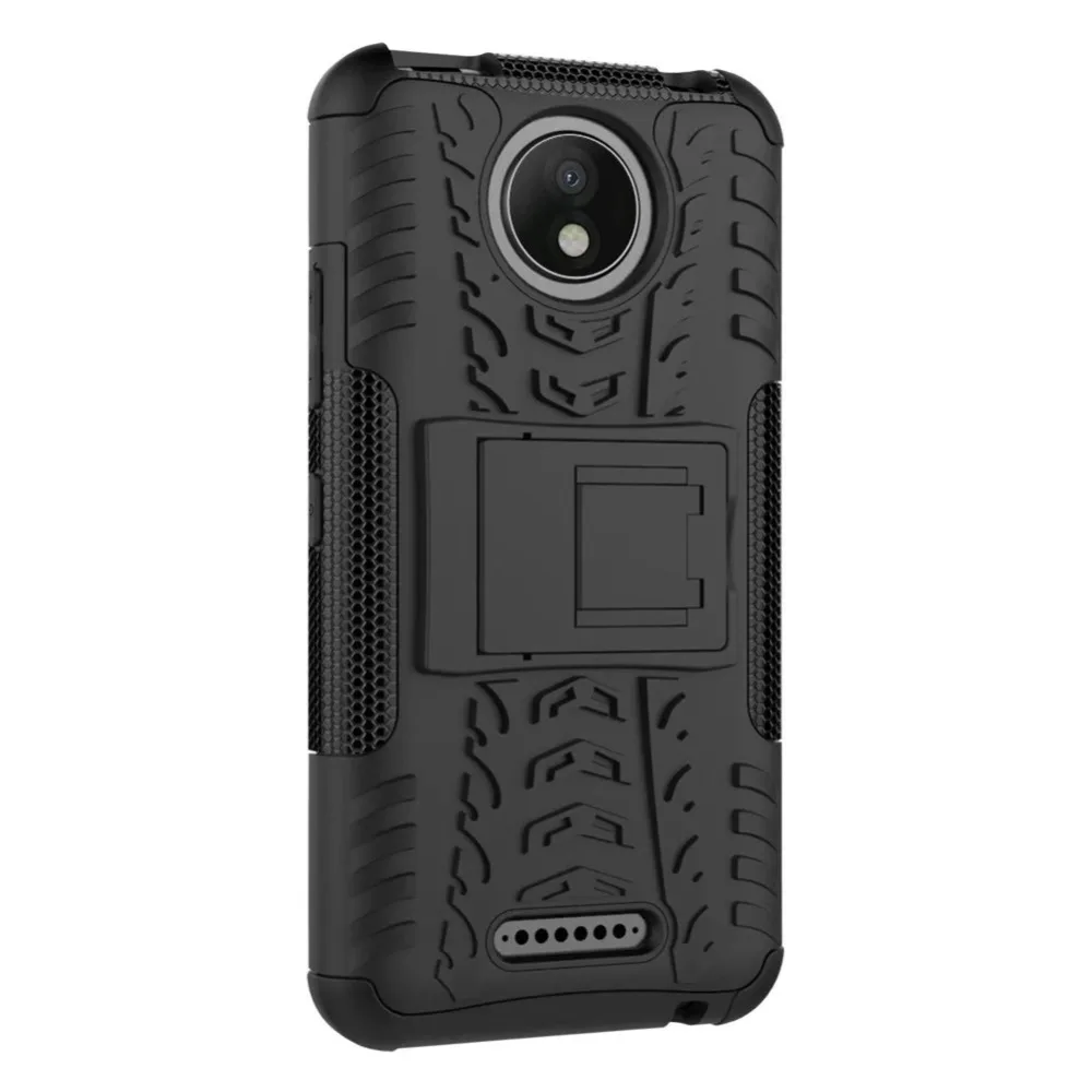 Чехол для Motorola Moto C противоударный армированный Жесткий ПК с силиконовым чехлом