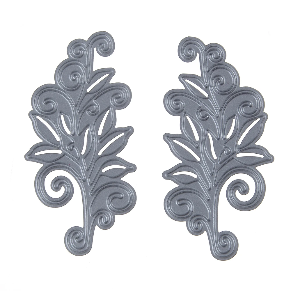 2 шт./компл. Листья лозы цветок металла резки штампы шаблон DIY трафареты для