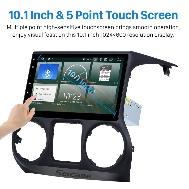 Seicane 10 1 дюймов Android 8 0 автомобилей Радио 1024*600 1080 P 4G RAM один Din gps навигации Системы