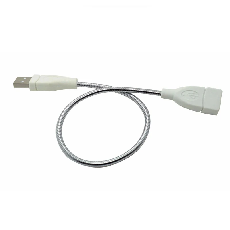 Светодиодный светильник с металлическим USB кабелем и разъемом Папа