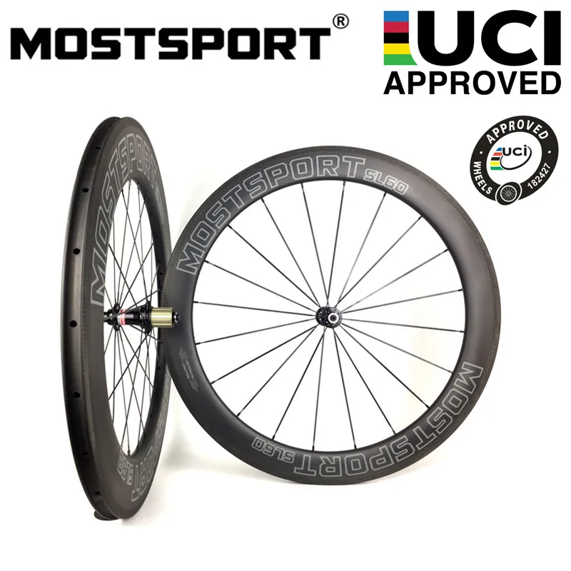 MOSTSPORT 60 мм/88 мм клинчер Углеродные колеса для шоссейного велосипеда/TT