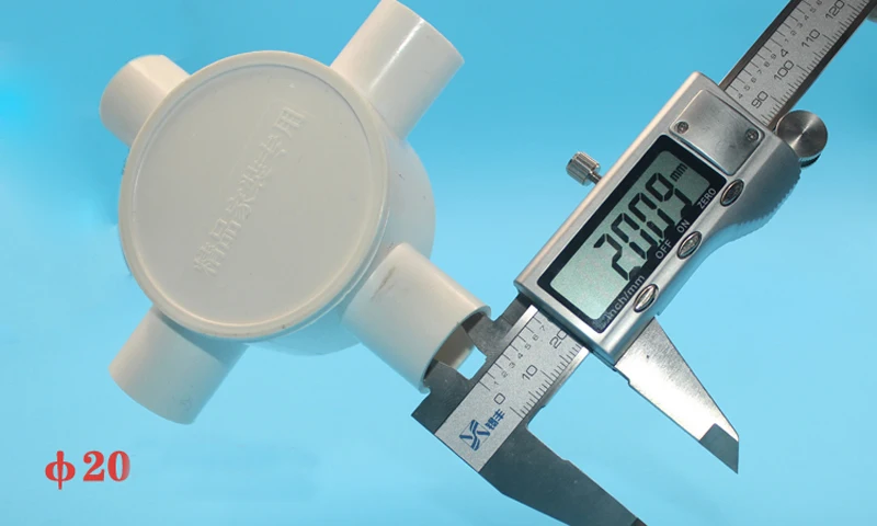 20 мм белый четырехсторонний Циркулярный соединитель командная коробка ПВХ линия