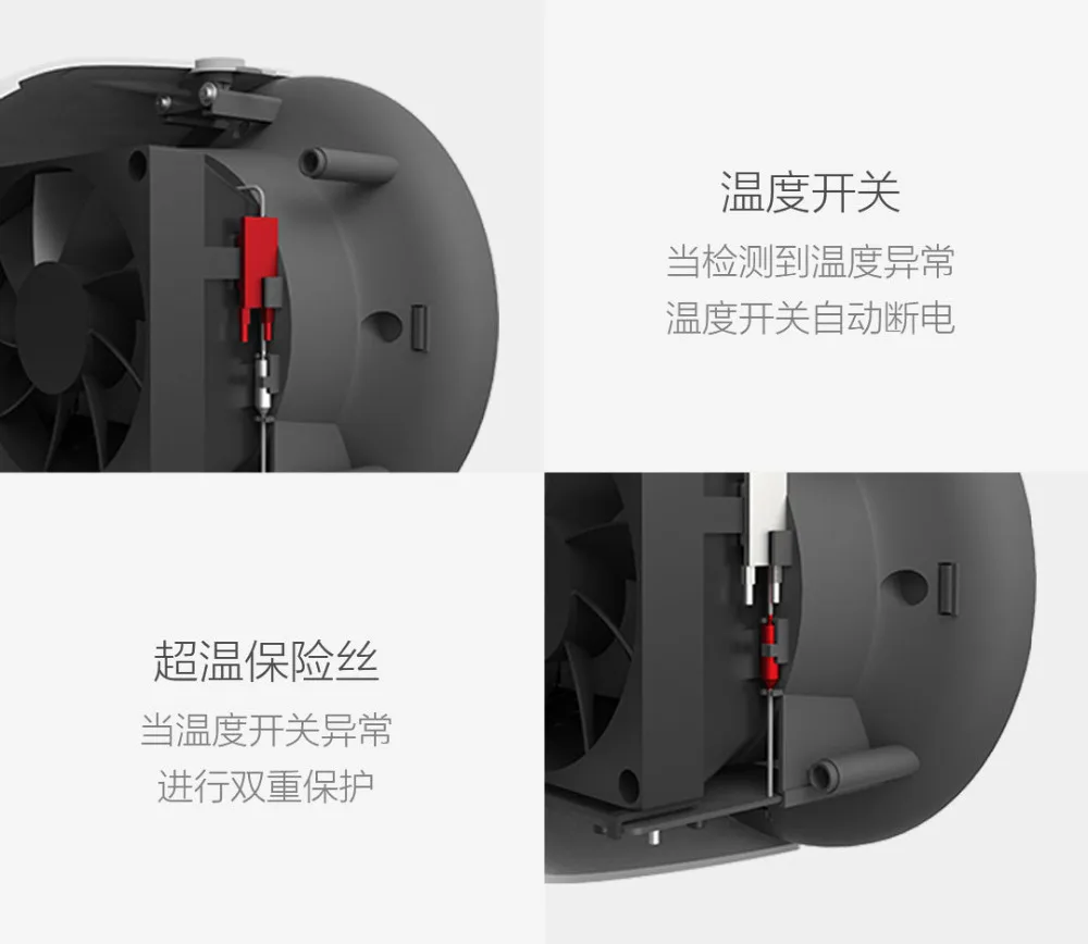 Xiaomi youpin HL нагреватель горячего воздуха Электрический подогреватель домашний мини-вентилятор охлаждения 400 W 3 секунды скорость тепла съемный двойной безопасности