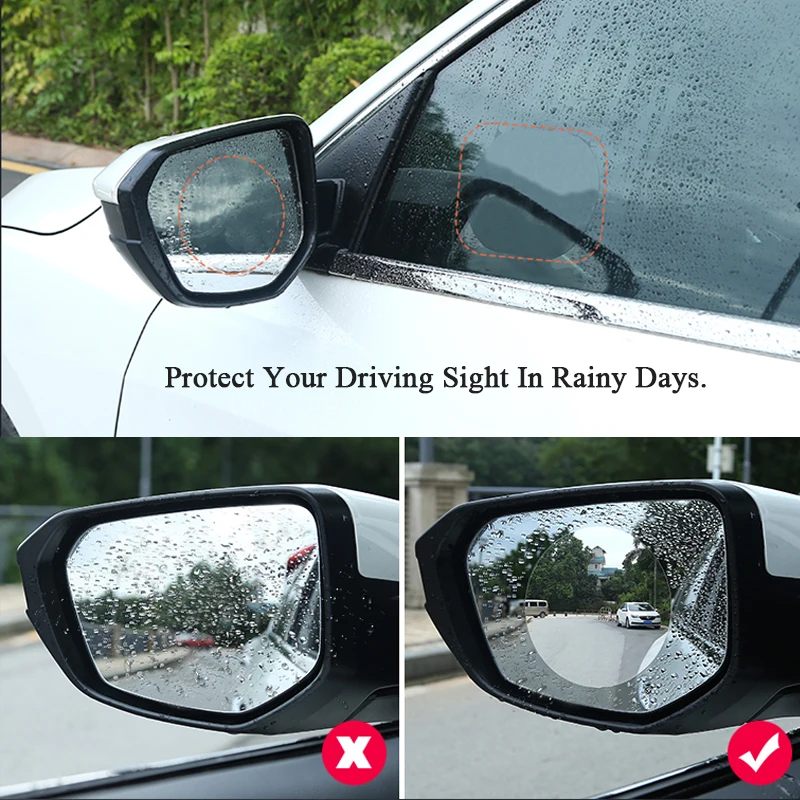 2 шт. непромокаемая пленка на зеркало заднего вида автомобиля наклейки привод