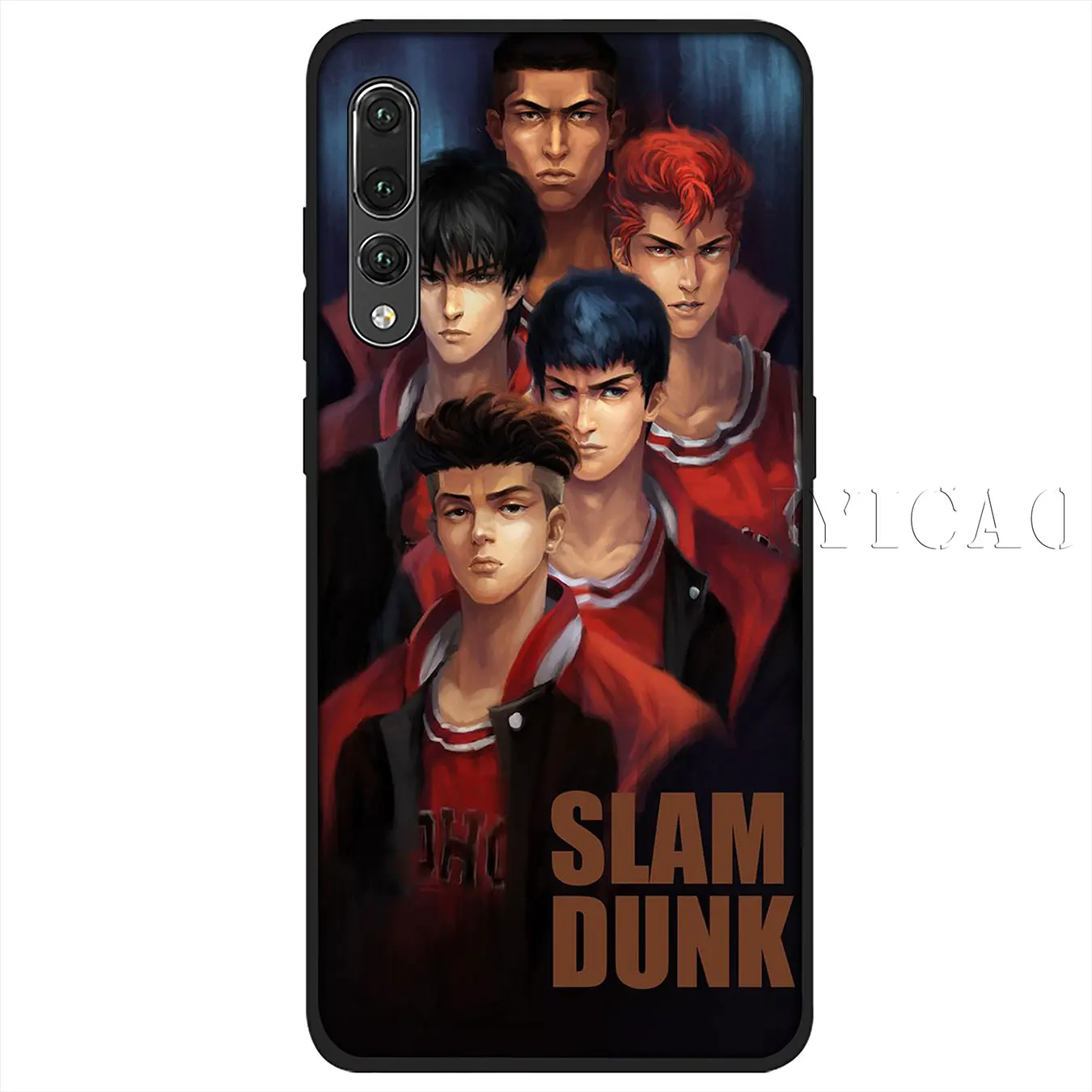 IYICAO SLAM DUNK Soft Silicone Phone Case for Huawei P30 P20 Pro P10 P9 P8 Lite Mini 2017 2016 P smart Z 2019 TPU Black Cover |
