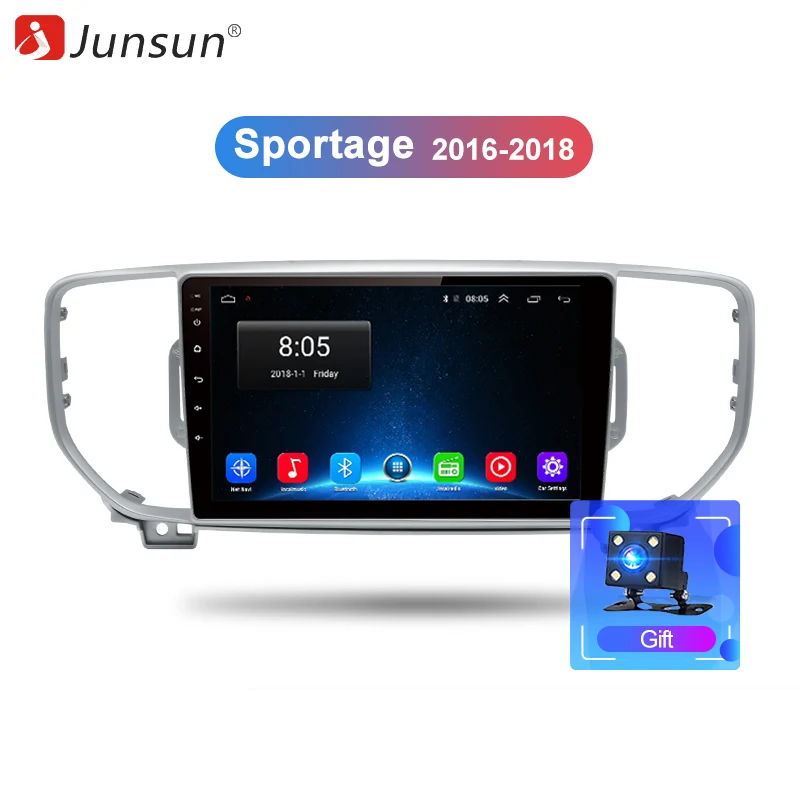 Junsun Автомагнитола 2 Din Авто радиоприемник для Android KIA Sportage 4 2016 2017 2018 2019 KX5 wifi