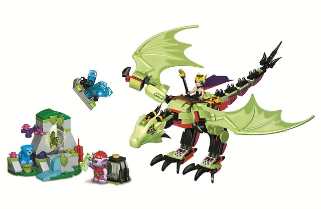 Новая серия Elves Goblin King's Evil Dragon совместима с 41183 конструкторами кирпичи игрушки