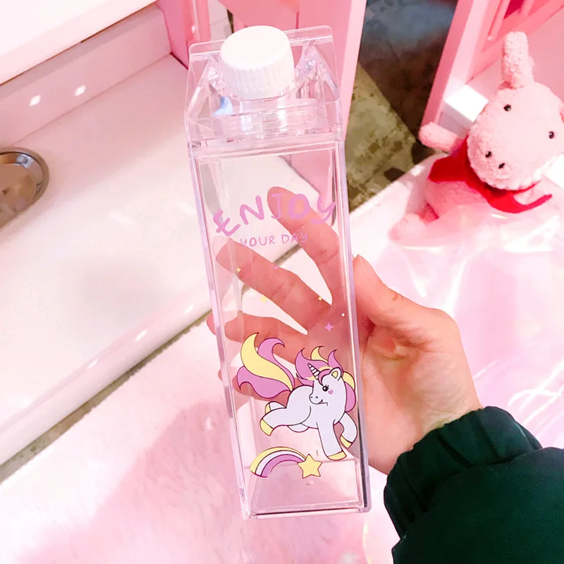 Герметичная Бутылка Для Воды Rainbow Unicorn 500 мл для путешествий йоги бега