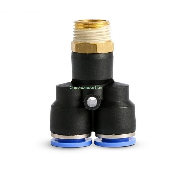 

Free shipping 10Pcs Pneumatic 1/8" Thread 10mm Push In Y Shape Quick Connector PX10-01