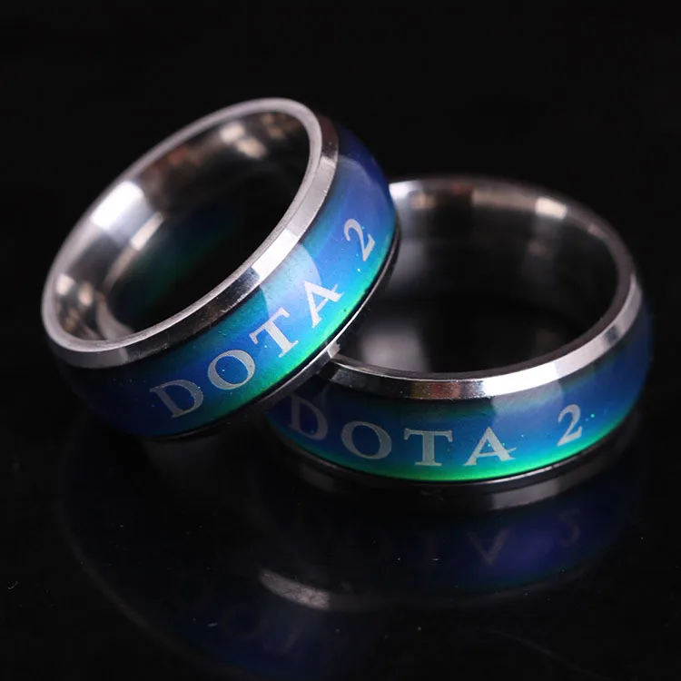 2 стиля Dota периферийные титановые кольца Dis цвет Tritium Correntes Masculinas Link DOTA2 Neckless Man Pingente