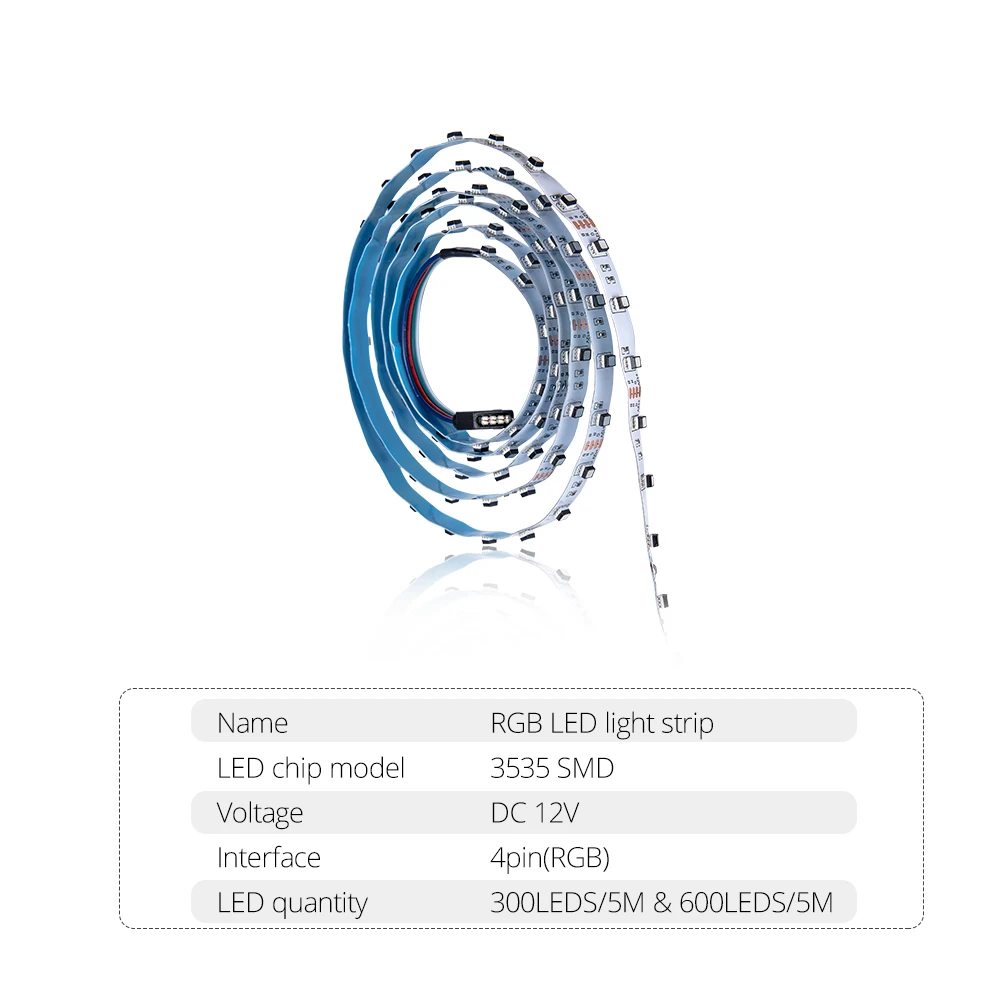 0 5 м 1 2 3 4 Bluetooth RGB светодиодная лента SMD 3535 DC 12 В 60 120 светодиодов/м Светодиодная с