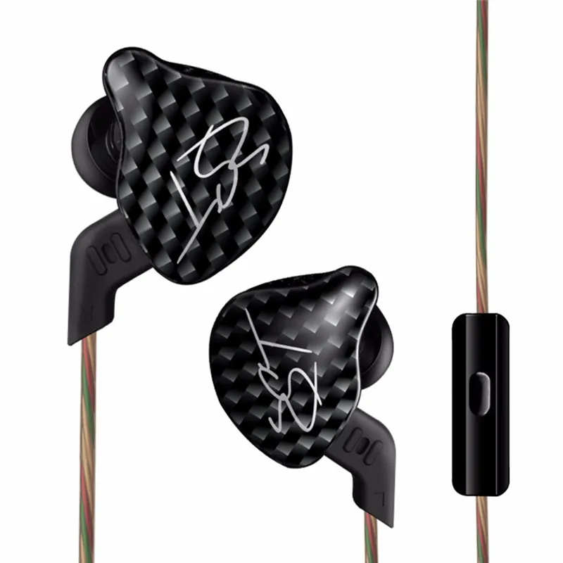 Оригинальные сбалансированные наушники KZ ZST + динамические гибридные с двойным