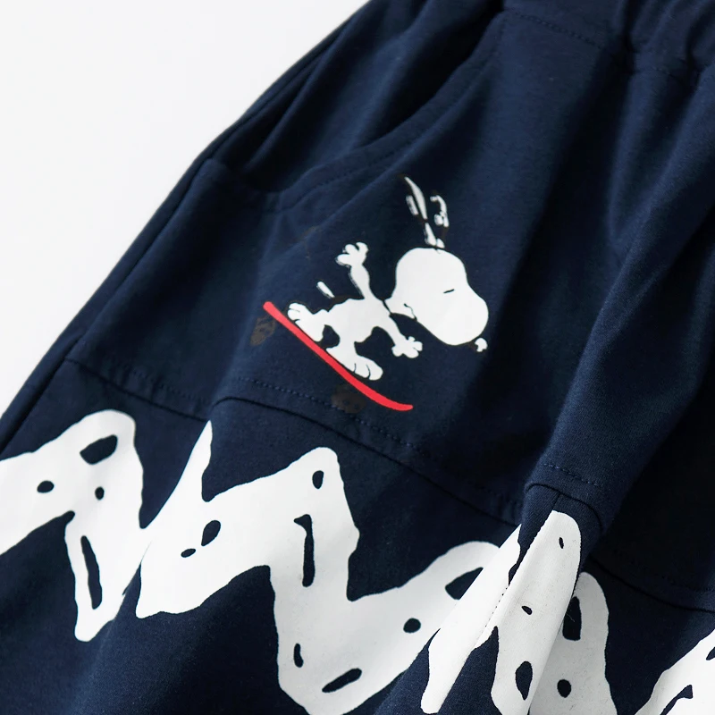 Snoopy/2018 г. Новые брендовые хлопковые повседневные брюки удобные дышащие