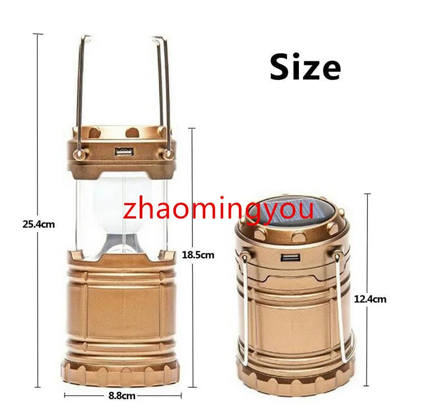 Ультра яркий Перезаряжаемый светодиодный фонарик для кемпинга на солнечной