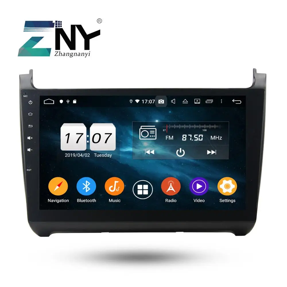10 1 &quotips Android 9 0 Автомобильная Радио 2 Din Мультимедиа gps для VW POLO 2012 2018 Аудио Видео FM