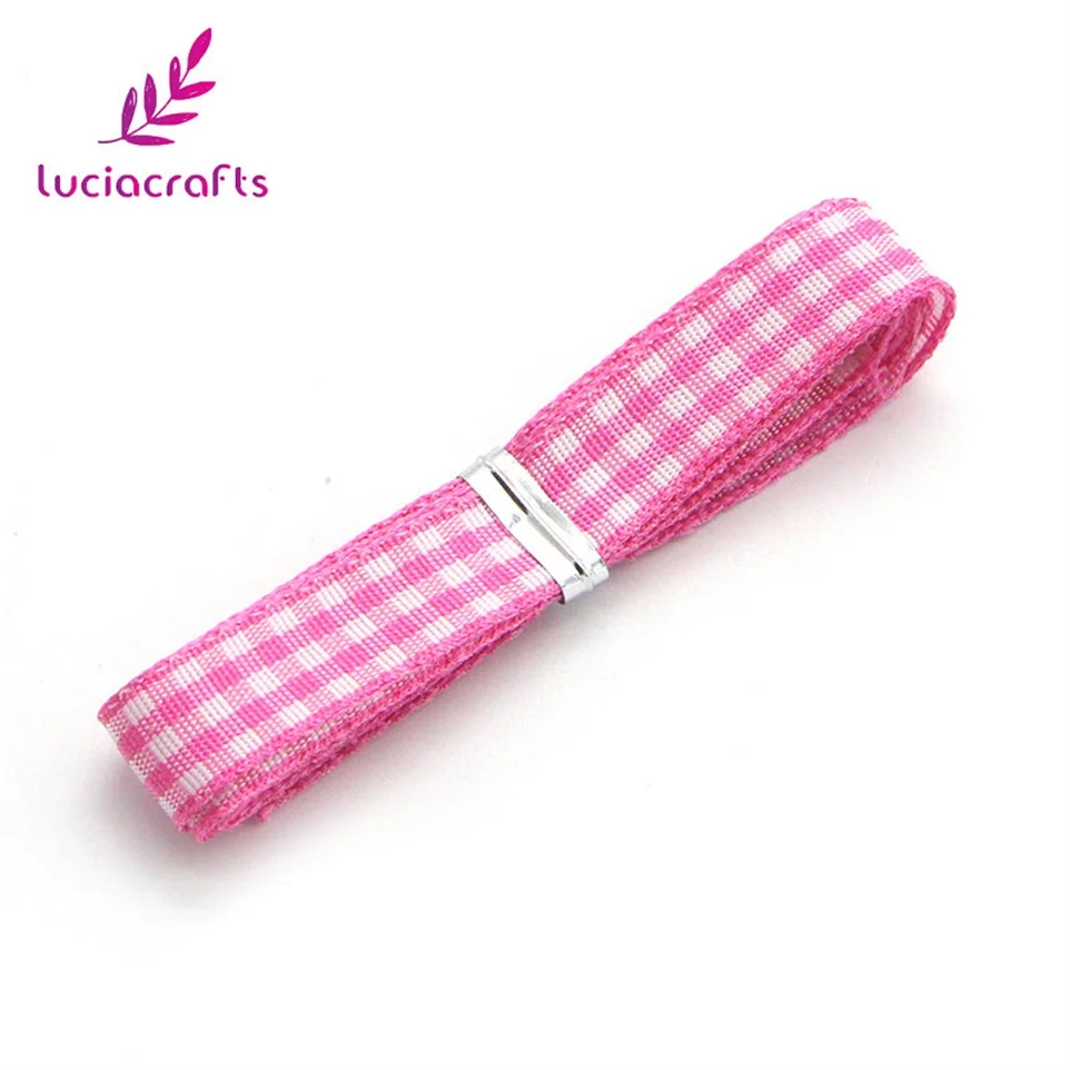 Lucia crafts 5y/18y 9,5-10 мм разные цвета на выбор принт сетки корсажная лента Подарочная посылка DIY аксессуары для волос T0102
