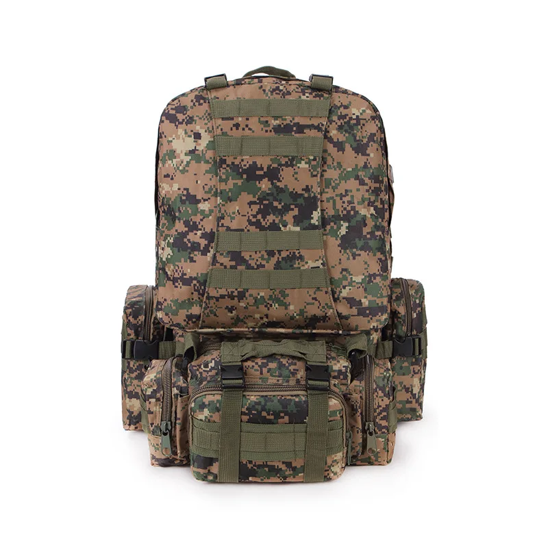 Jungle digital Открытый военный Molle тактические рюкзаки 50L Весна Mochila рюкзак походный Кемпинг Водонепроницаемые сумки 600D камуфляж - Цвет: Jungle digital