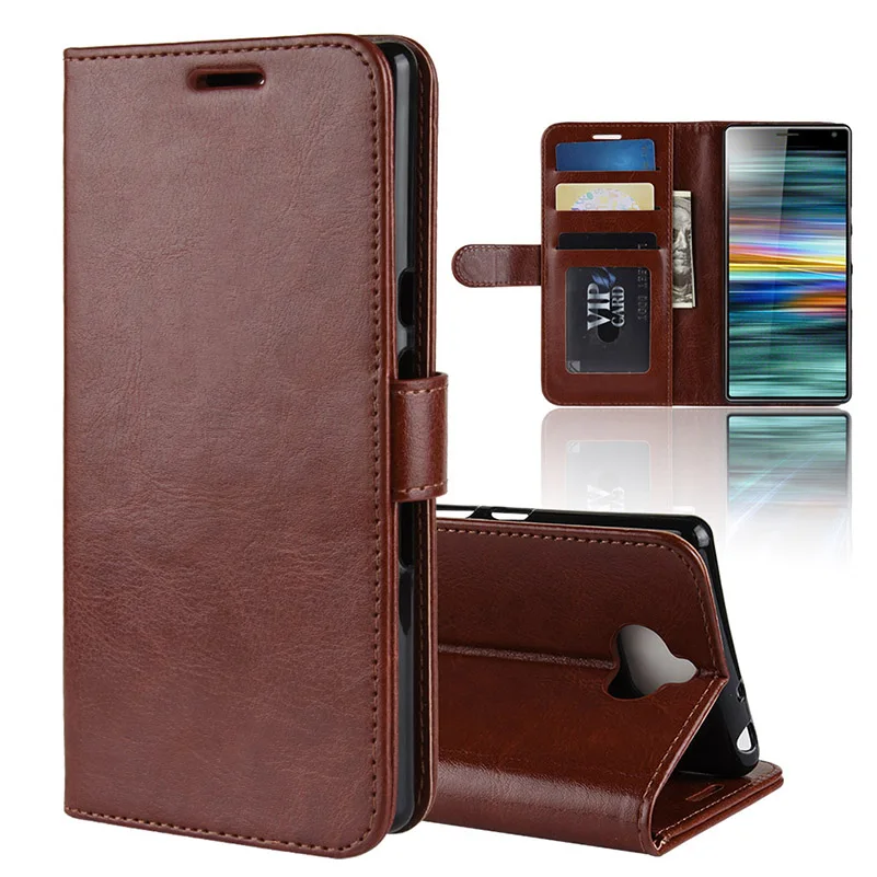 YINGHUI Luxury Elegant R64 Skin Leather Phone Case For Sony Xperia 10 Plus XA3 | Мобильные телефоны и аксессуары