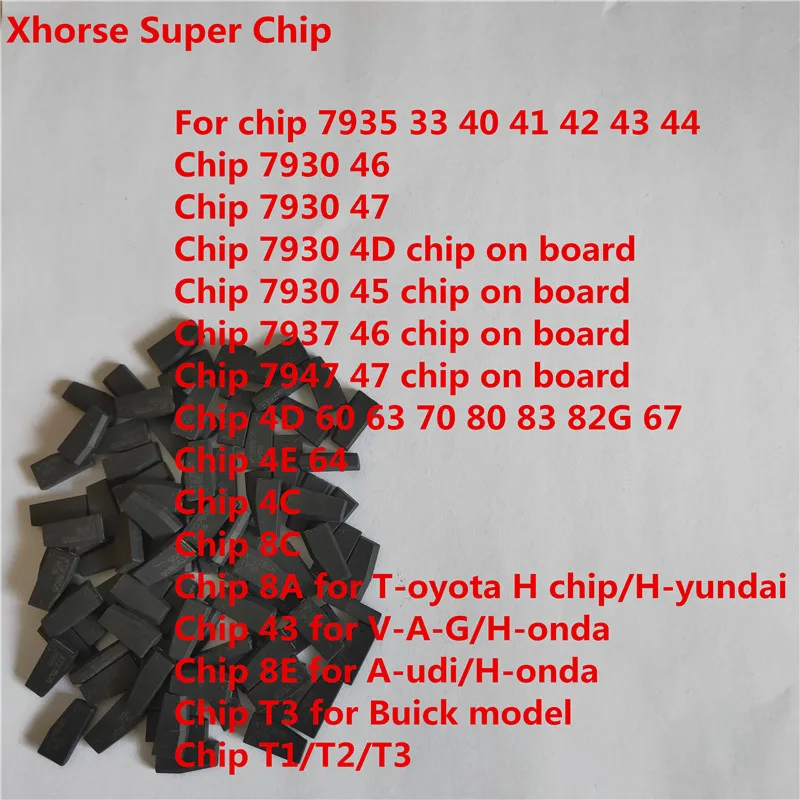Xhorse VVDI супер чипа для ID46/40/43/4D/8C/8A/T3/47/41/42/45/ID46 для VVDI2 VVDI ключ инструмент/мини ключ инструмент