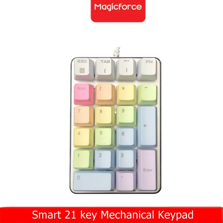 Magicforce Смарт 21 клавишная USB Проводная Подсветка Механическая цифровая настольная