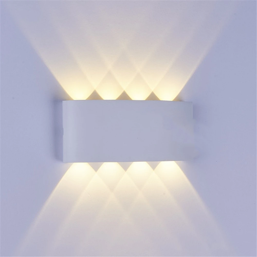 8LED 8W white one Ip65 наружные настенные светильники 2 Вт 4 Вт 6 Вт 8 Вт наружная Светодиодная лампа - Испускаемый цвет: 8LED 8W white one