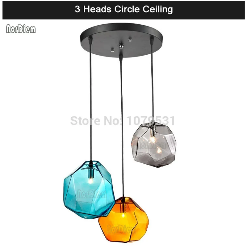 Светодиодный подвесной светильник из хрустального стекла 3 шт.|led pendant light|pendant