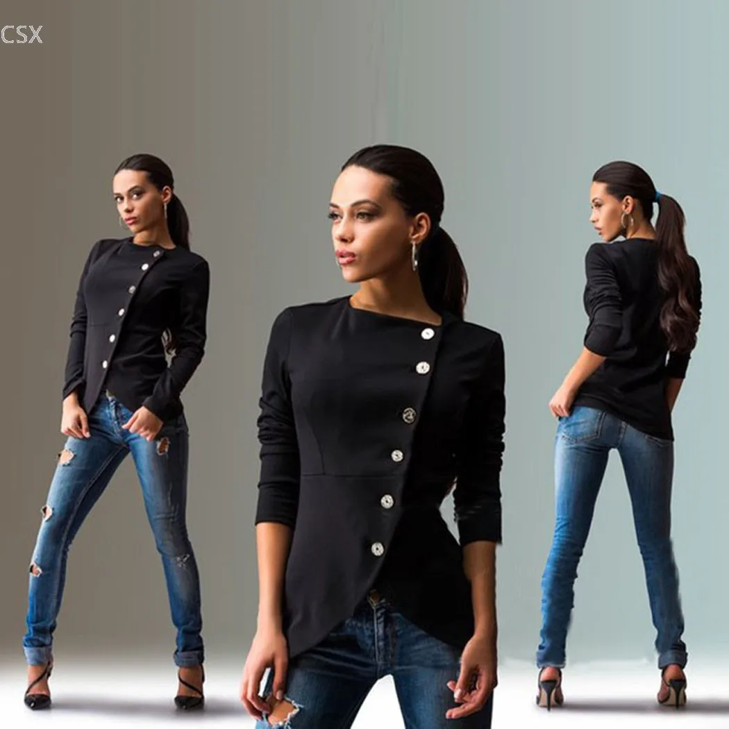 Женская приталенная куртка стильный жакет разных размеров на весну и осень 2018|women