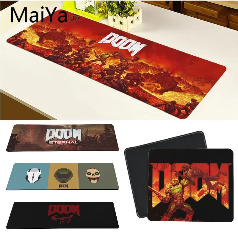 

Maiya Top Quality DOOM Game Keyboards Mat Rubber Gaming mousepad Desk Mat Free Shipping Large Mouse Pad Keyboards Mat