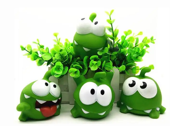 2017 детские игрушки One Pice Подлинная Om Nom экшн игрушка с сжимаемым звуком|action toys|kids