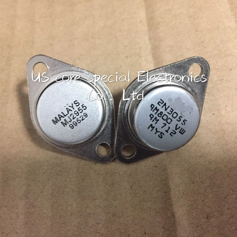 5 пар/шт MJ2955 PNP шт + 2N3055 NPN транзисторы 100% гарантия новый оригинал|npn transistor|transistor